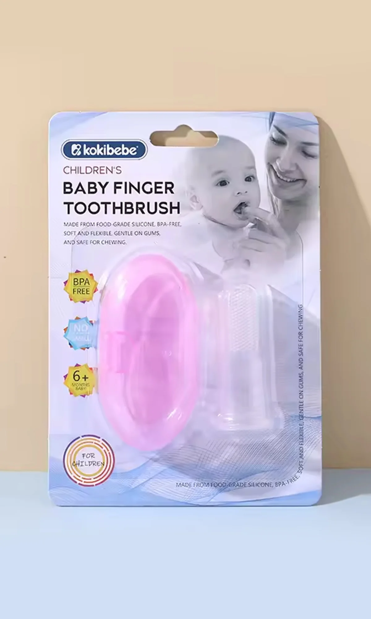 Silicone Finger Toothbrush with Travel Case - Image 3