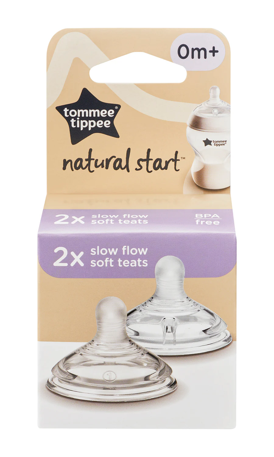 Slow flow Teat 2-PK Tommee Tippee 423961 - Image 2
