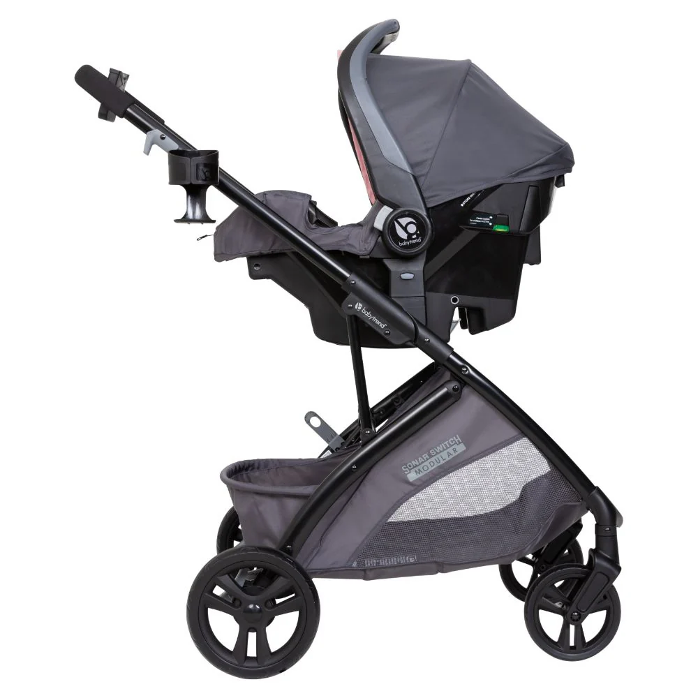 Baby Trend Sonar Switch Modular Travel System Desert Pink - TS06E15A - Image 4