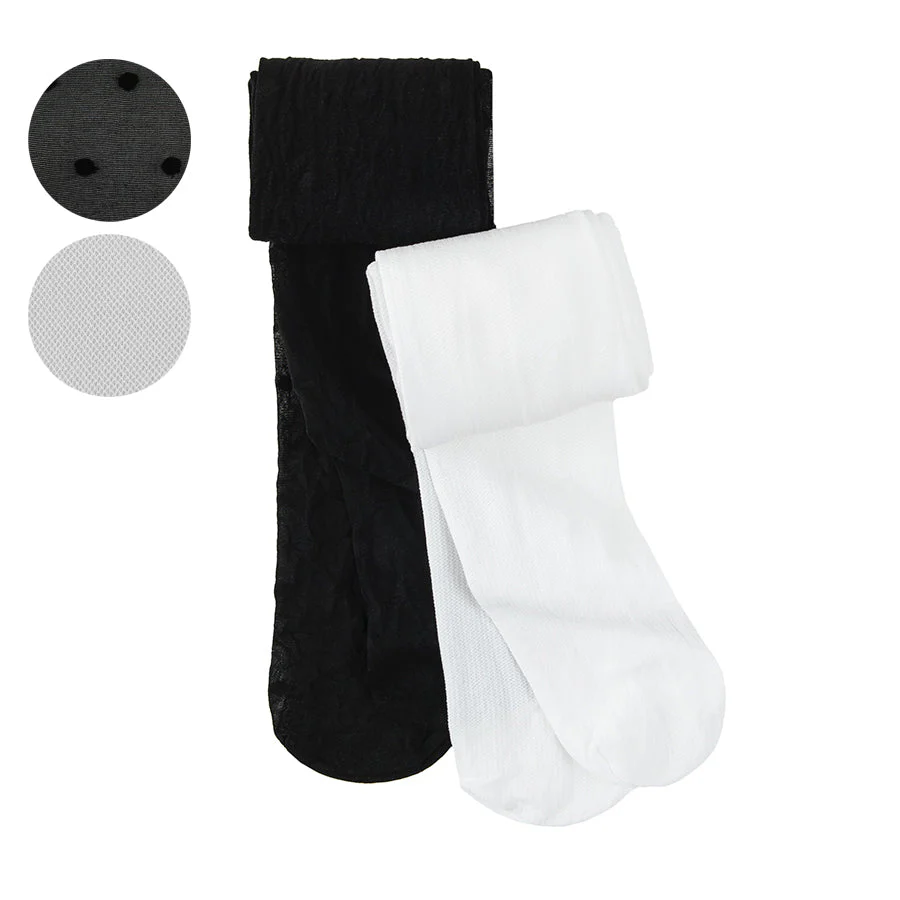 Tights for Girl's Black and White CC CHG2421576