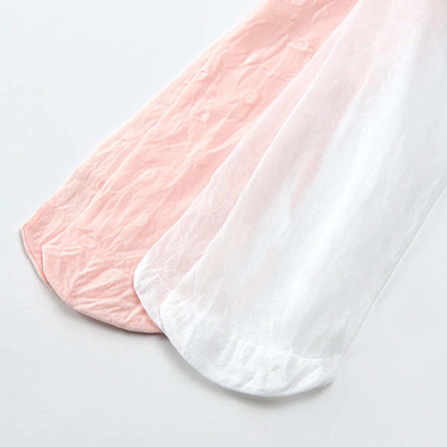 Tights for Girls White Pink Set 2 Pcs CC CHG2421577 00 - Image 2