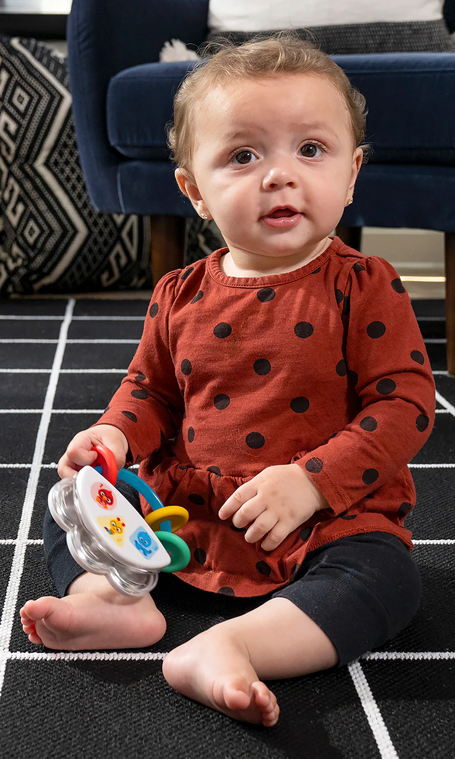 Tiny Tambourine Musical Toy & Rattle - Image 3