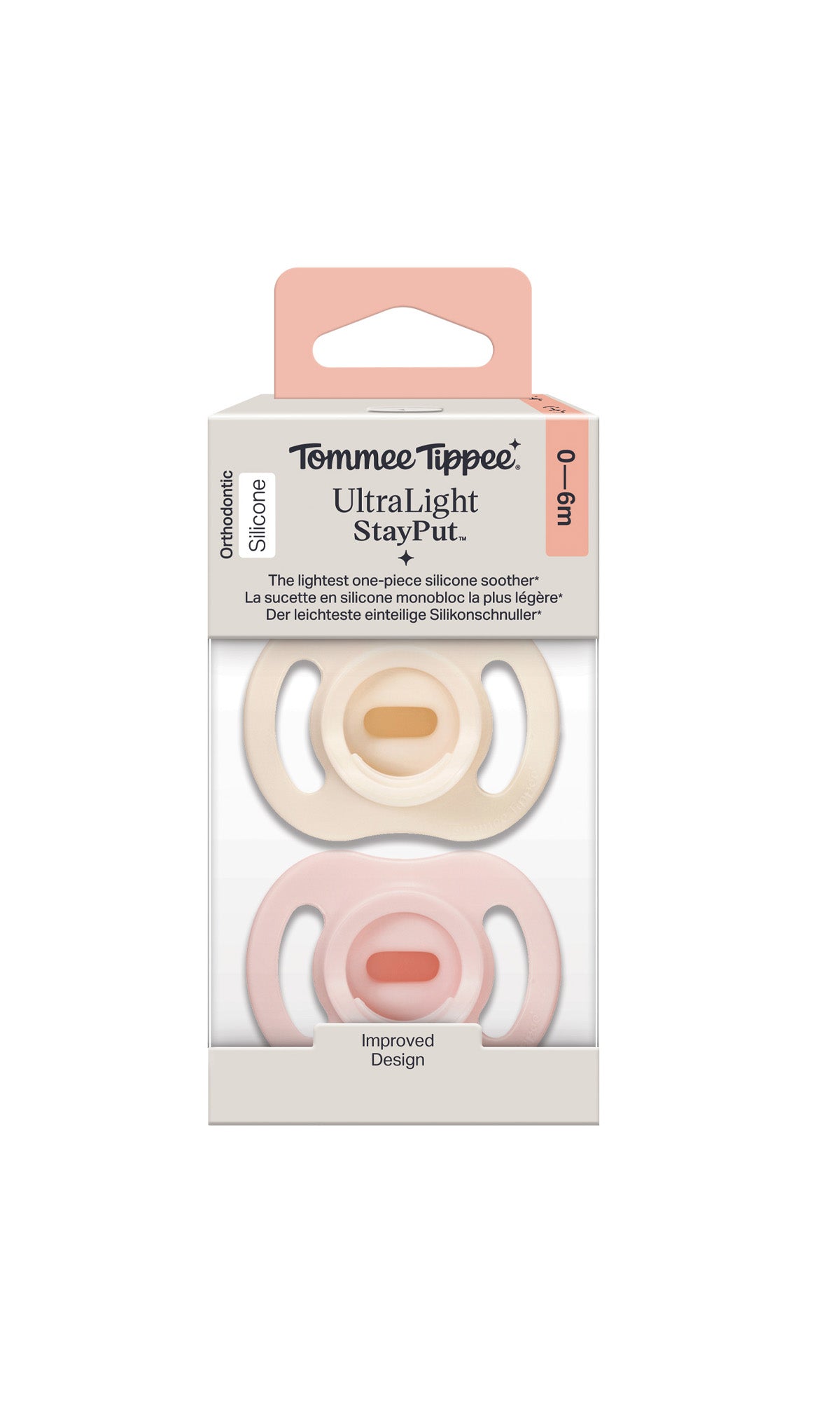 Tommee Tippee Ultra Light Silicone Soother 0-6M Pack Of 2 - Image 2