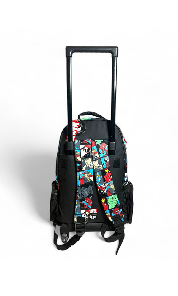 Boys Emoji Print Trolley School Bag 18 L Grade 5-8 - Image 2