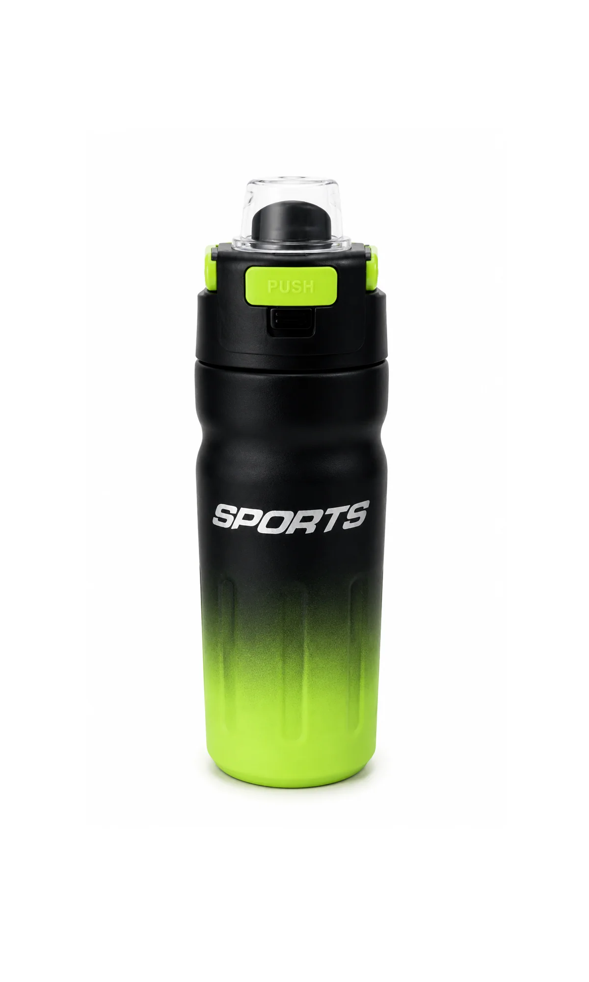 Water Bottle Black Green Gradient