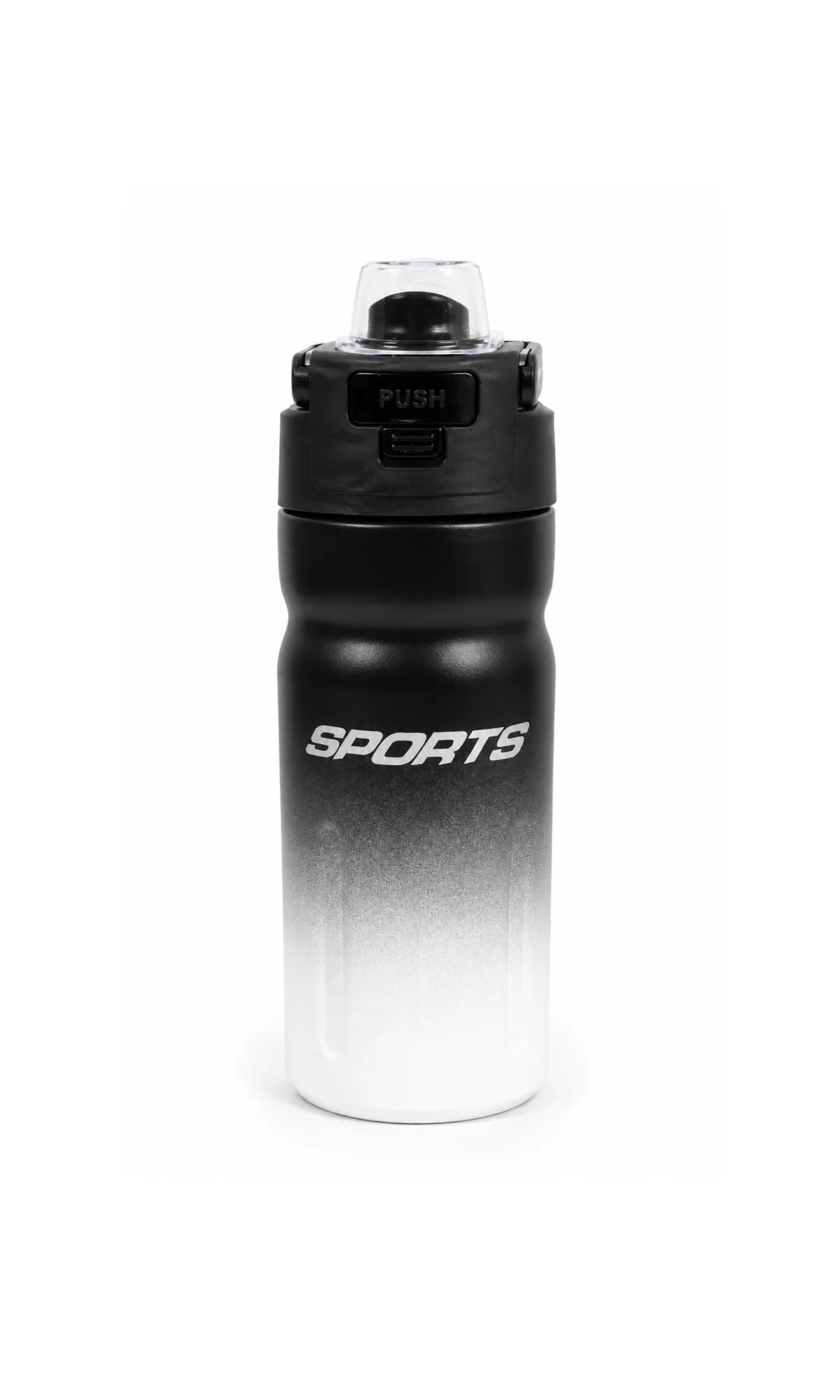 Water Bottle Black White Gradient